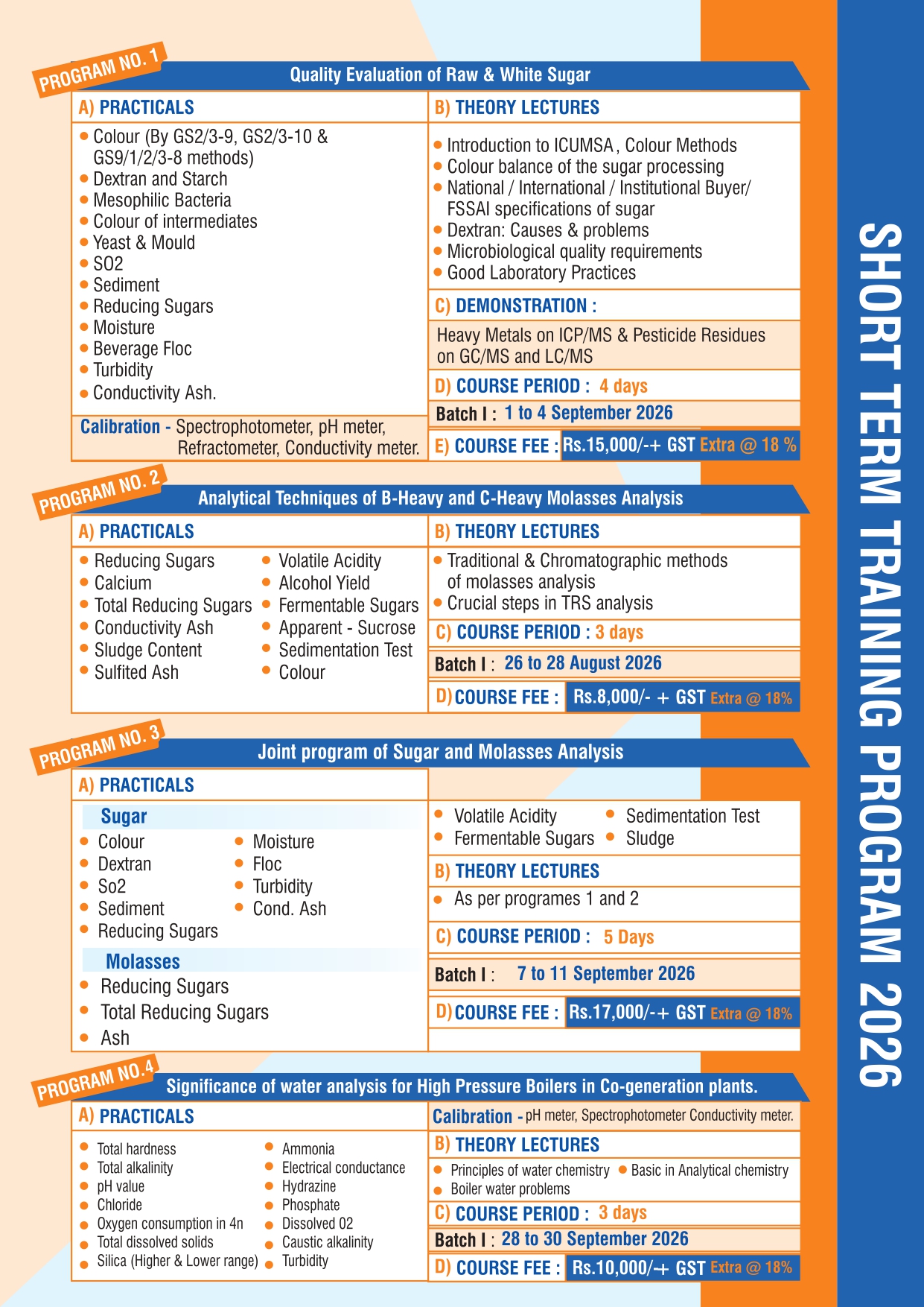 Training Programme 2026 Page 1